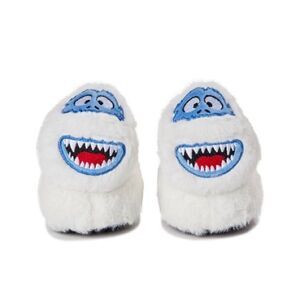 Baby Boys Girls Abominable Snowman Slippers Fuzzy Faux Fur Shoes Size 4